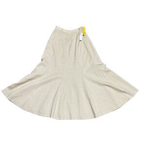 NWT VTG TAN TRUMPET SKIRT SIZE 6 PARIS ON THE MALL USA MADE COTTON BLEND WOMENS
